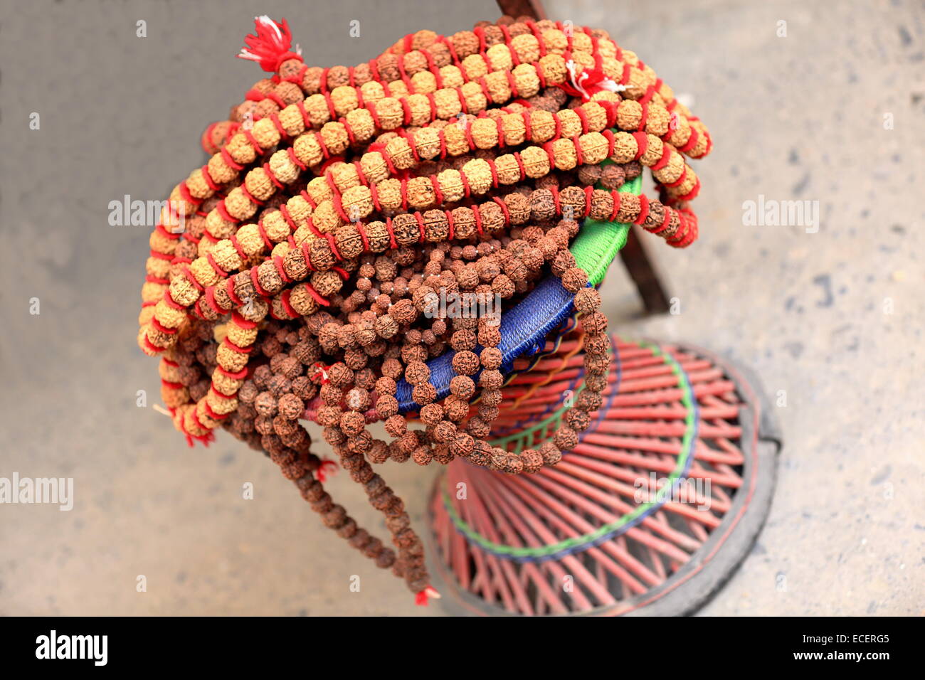 Yellow - Handcrafted Rice Paddy Necklace Set by Putul Das Mitra