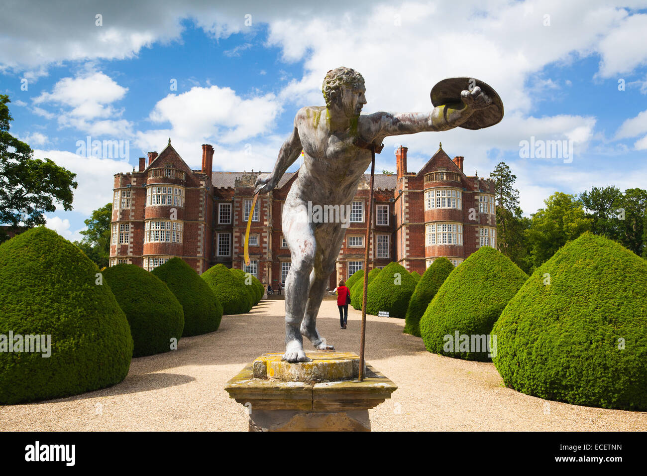 BURTON AGNES-ENGLAND,JULY 15,2012: Burton Agnes Hall is an Elizabethan manor house in the village of Burton Agnes in the East Ri Stock Photo