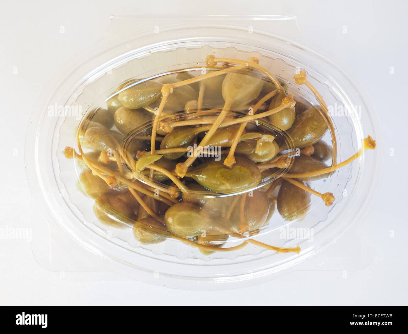 Caper berries fruits of Capparis spinosa aka caper bush or Flinders