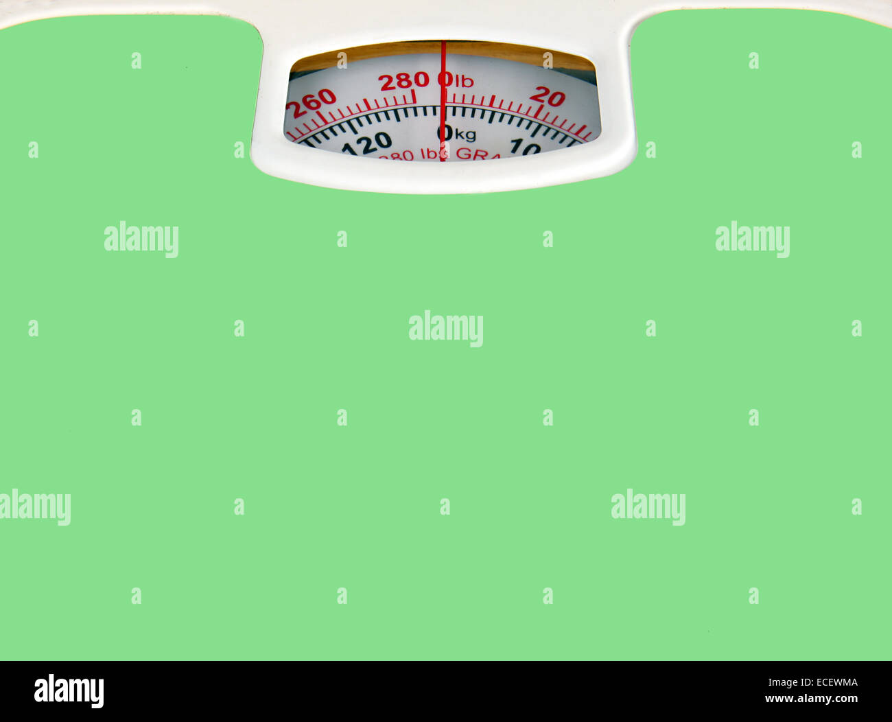 Green bathroom scale isolated on white background Stock Photo Alamy