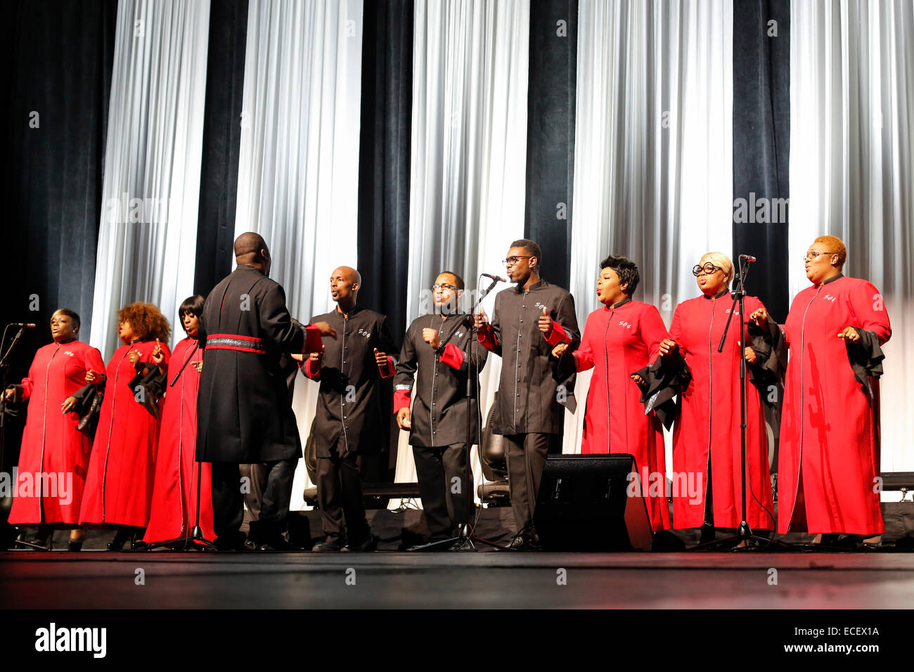 Detroit, Michigan - The Selected of God Choir performs at the opening session of the Intelligent Transport Systems World Congres Stock Photo