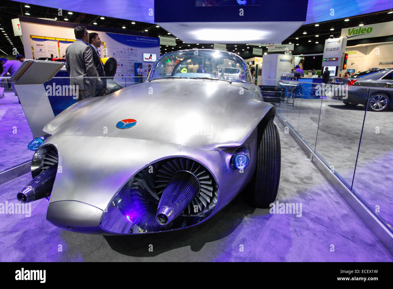 detroit michigan general motors 1956 firebird ii concept car on