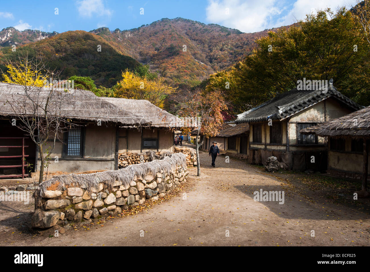 Mungyeong Saejae during autumn, South Korea Stock Photo