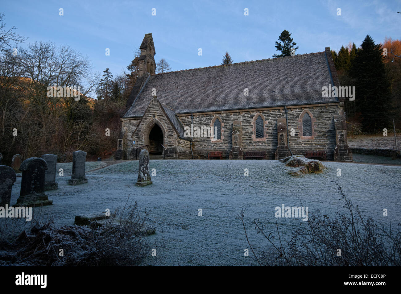 Balquhidder Church in the Loch Lomond and Trossachs National Park, Scotland Stock Photo