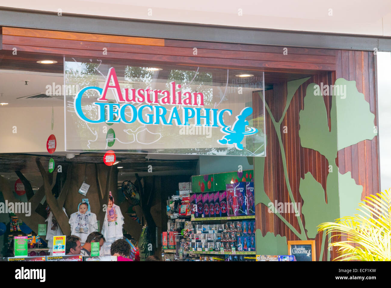 Australian geographic store in warringah mall shopping centre,sydney