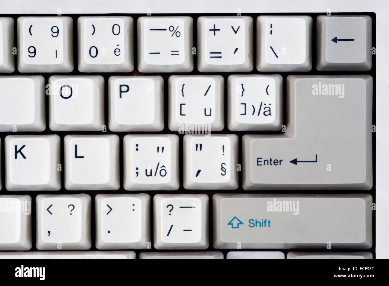 keyboard - keyset - enter Stock Photo