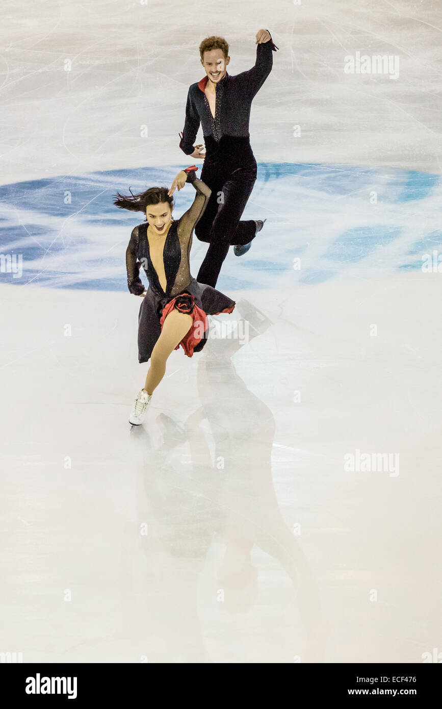 Madison Chock / Evan Bates (USA) perform in the DANCE SENIOR Short