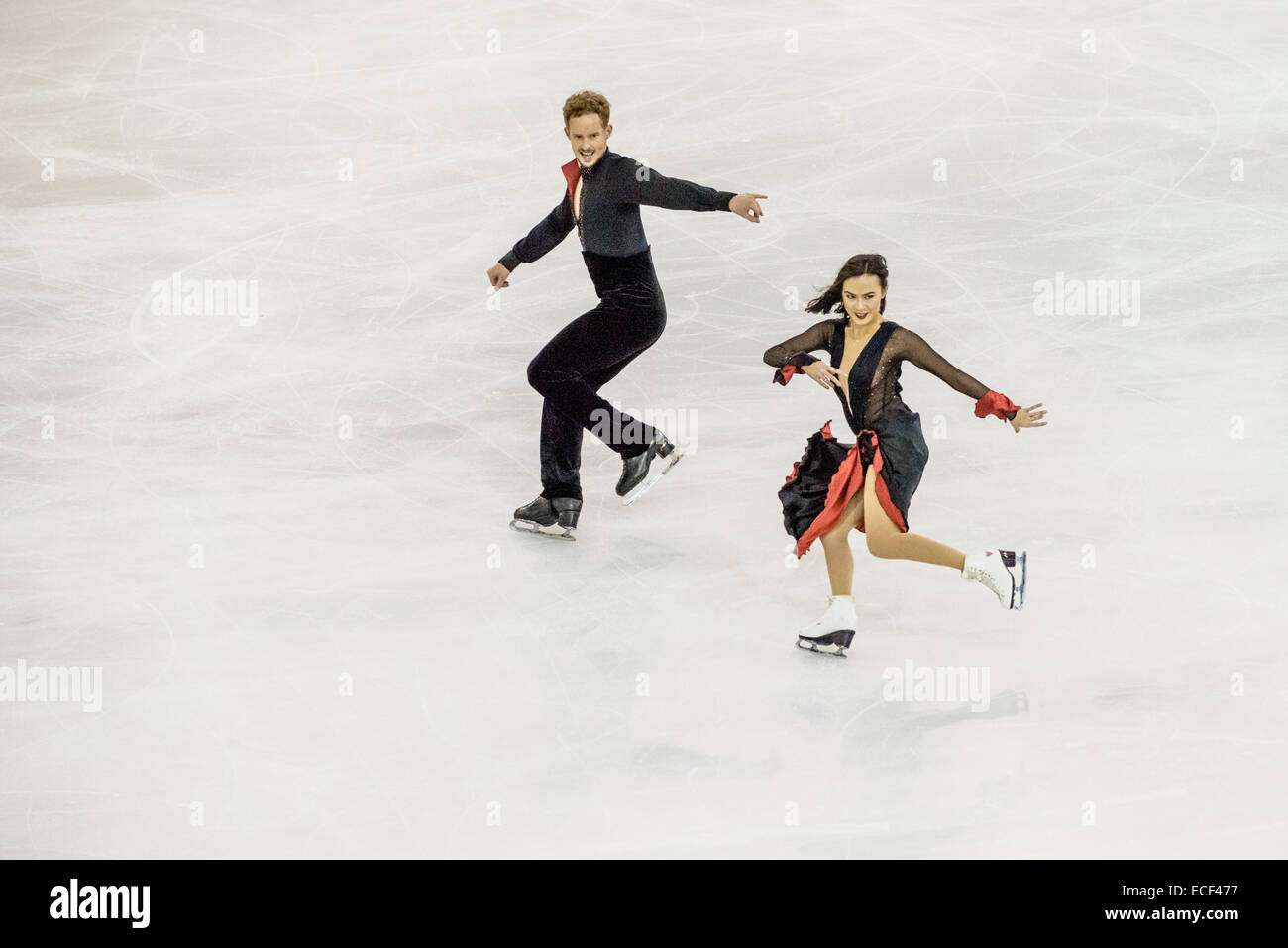 Madison Chock / Evan Bates (USA) perform in the DANCE SENIOR Short