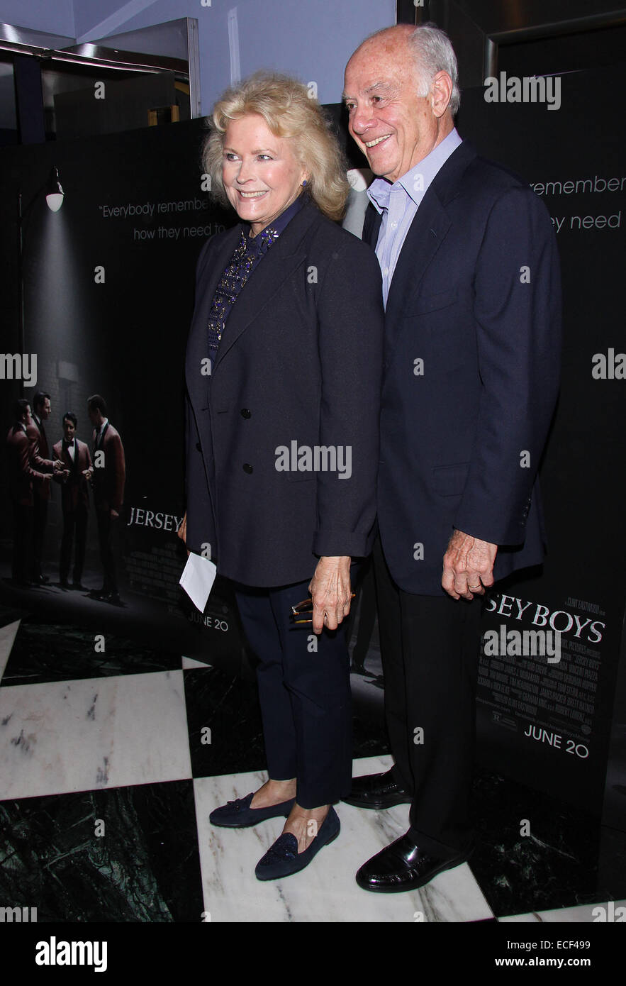 Jersey Boys New York Special Screening held at the Paris Theatre - Arrivals.  Featuring: Candice Bergen,Marshall Rose Where: New York, New York, United States When: 10 Jun 2014 Stock Photo