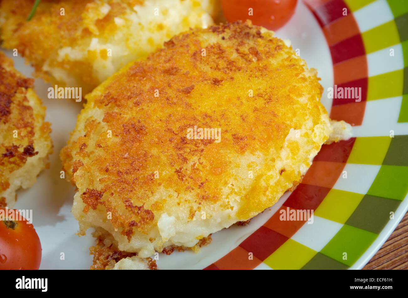 Popolettes Greek potato patties Stock Photo Alamy