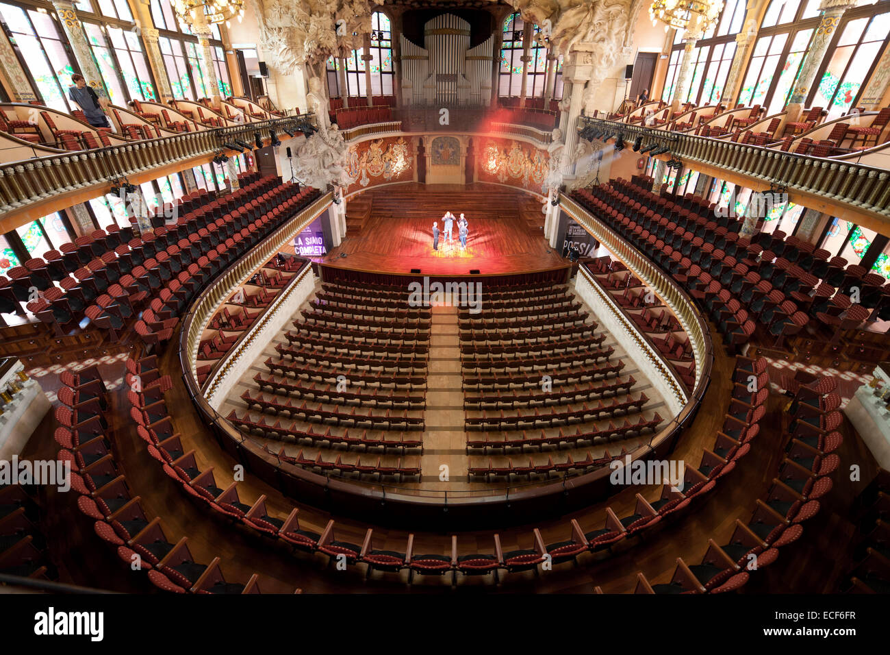 Palau de la Musica Catalana (Palace of Catalan Music) interior Palau de la Musica Catalana (Palace of Catalan Music) interior
