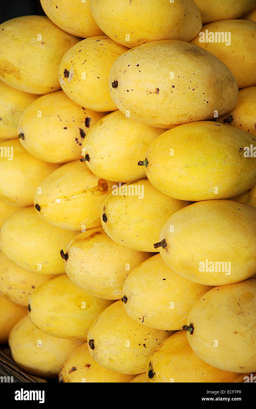 Philippine mangoes in market Stock Photo