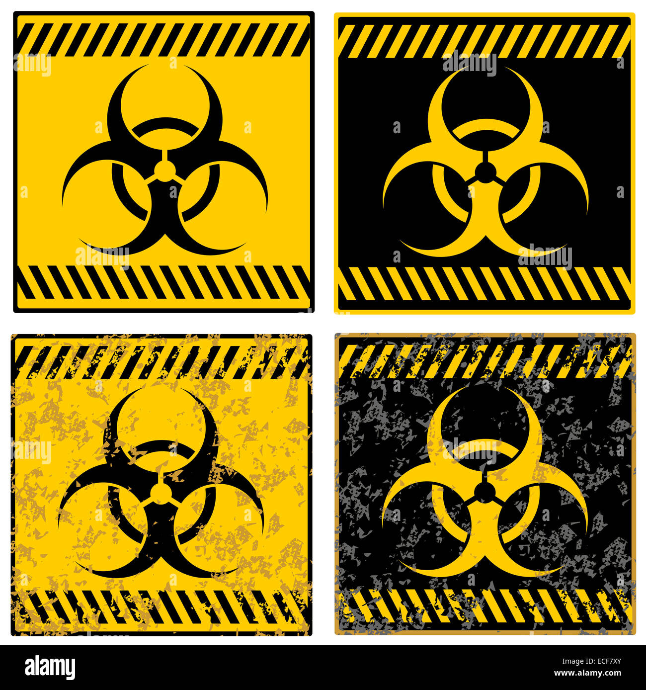 Grunge biohazard sign background illustration Stock Photo