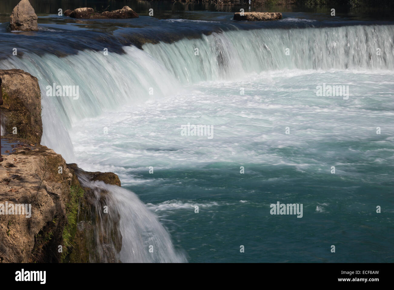 Close-up of the Manavgat waterfall Stock Photo