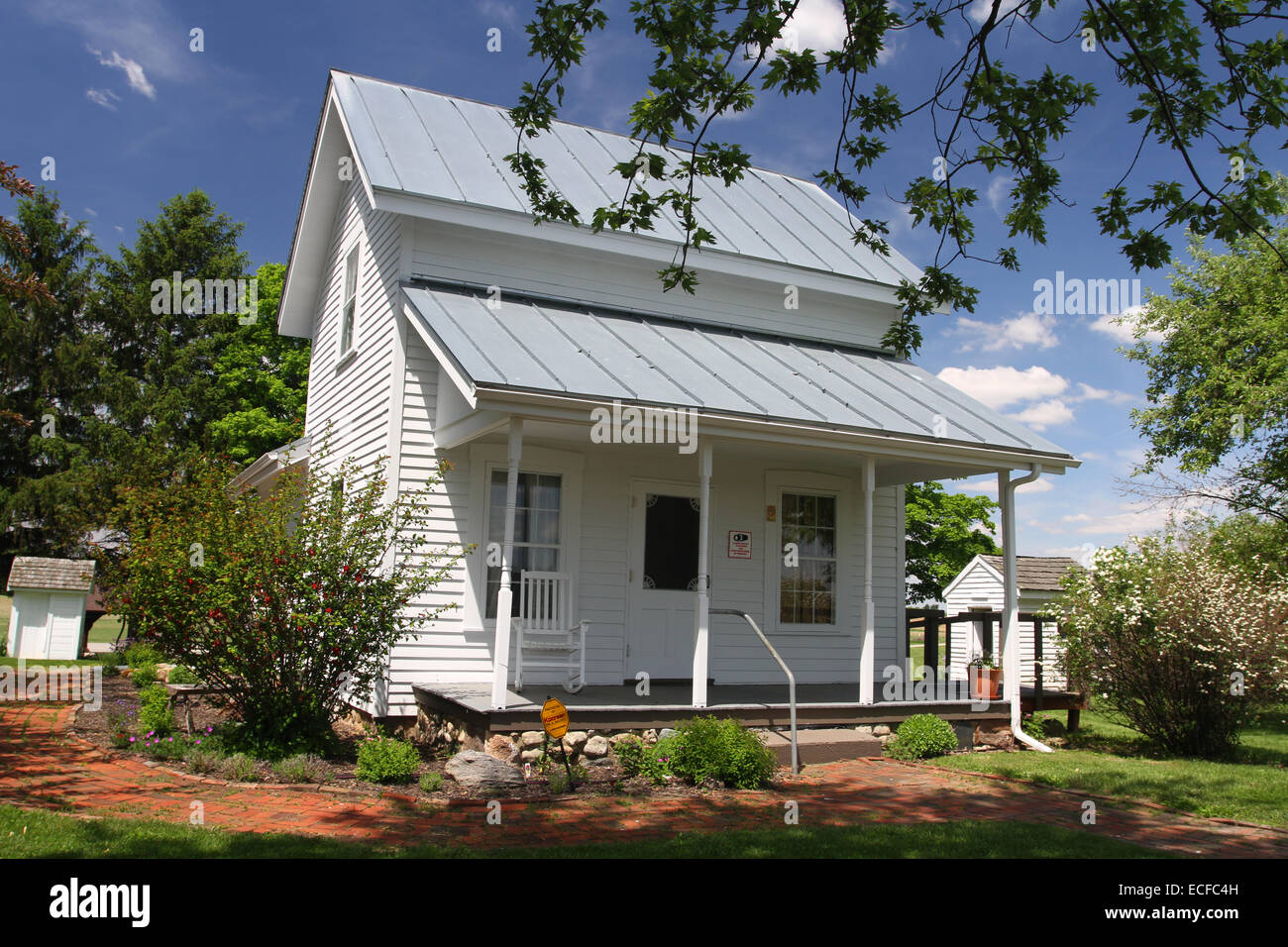 Wilbur Wright Birthplace. A restoration of the home of Milton and Susan