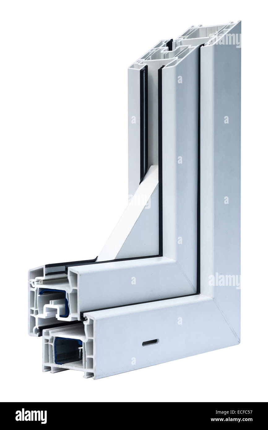 Profile systems for windows and doors manufacturing - Stock Image Stock ...