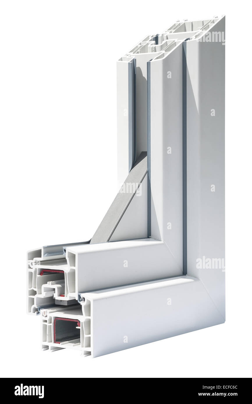 Profile systems for windows and doors manufacturing - Stock Image Stock ...