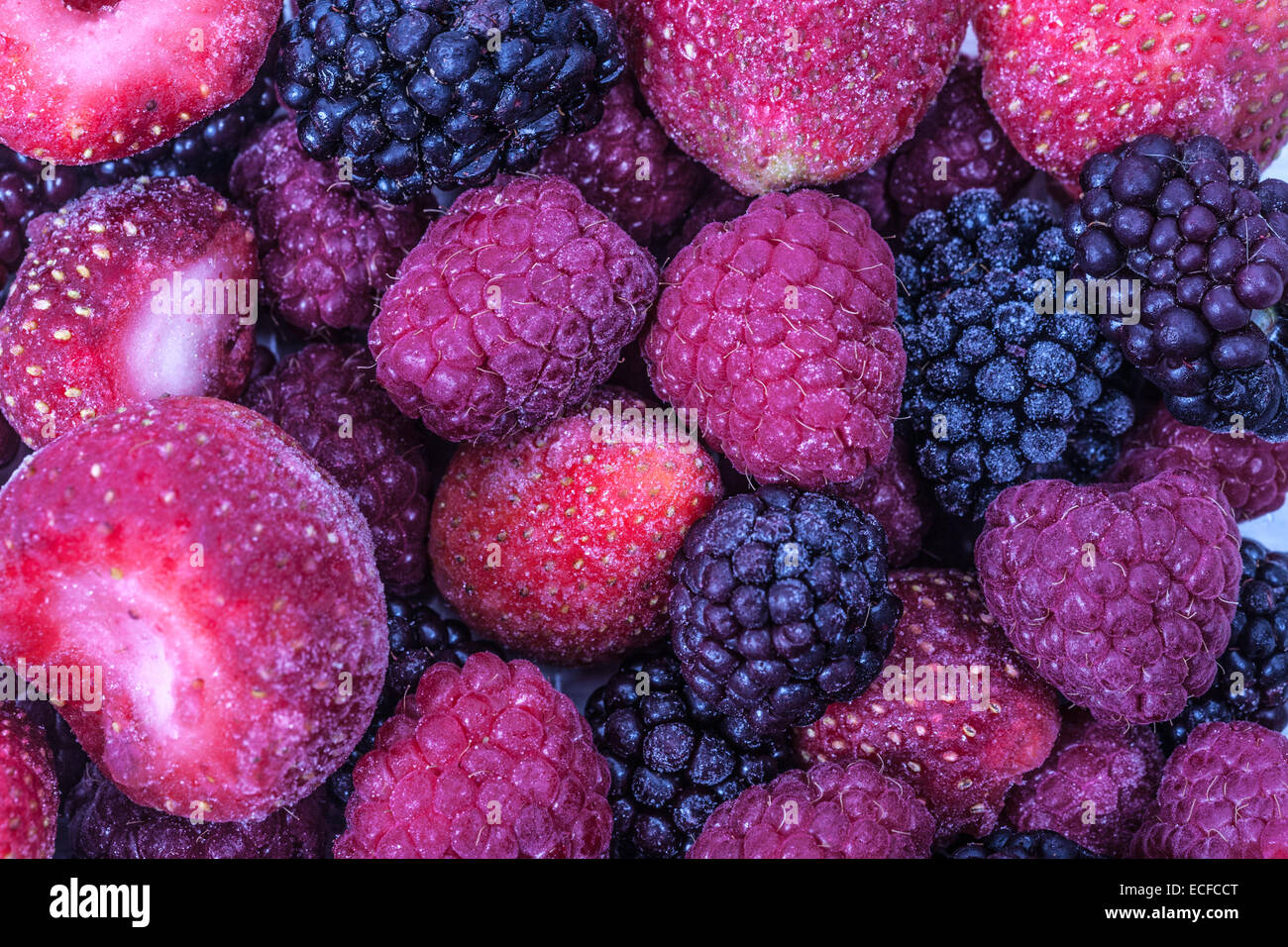 Fresh Ripe Perfect Strawberries, Raspberry, Full Frame Stock Photo - Alamy