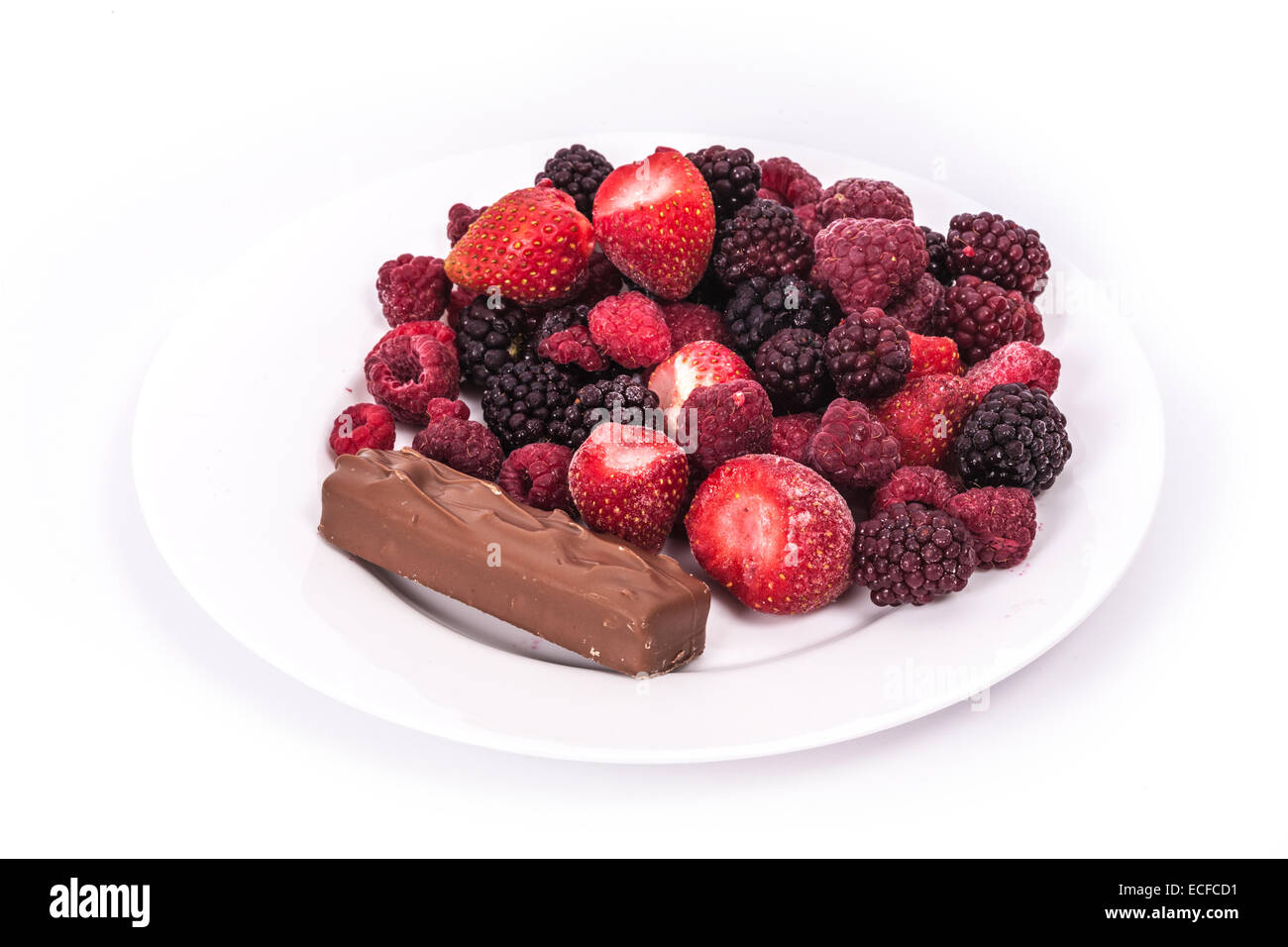 Three large strawberries hi-res stock photography and images - Alamy