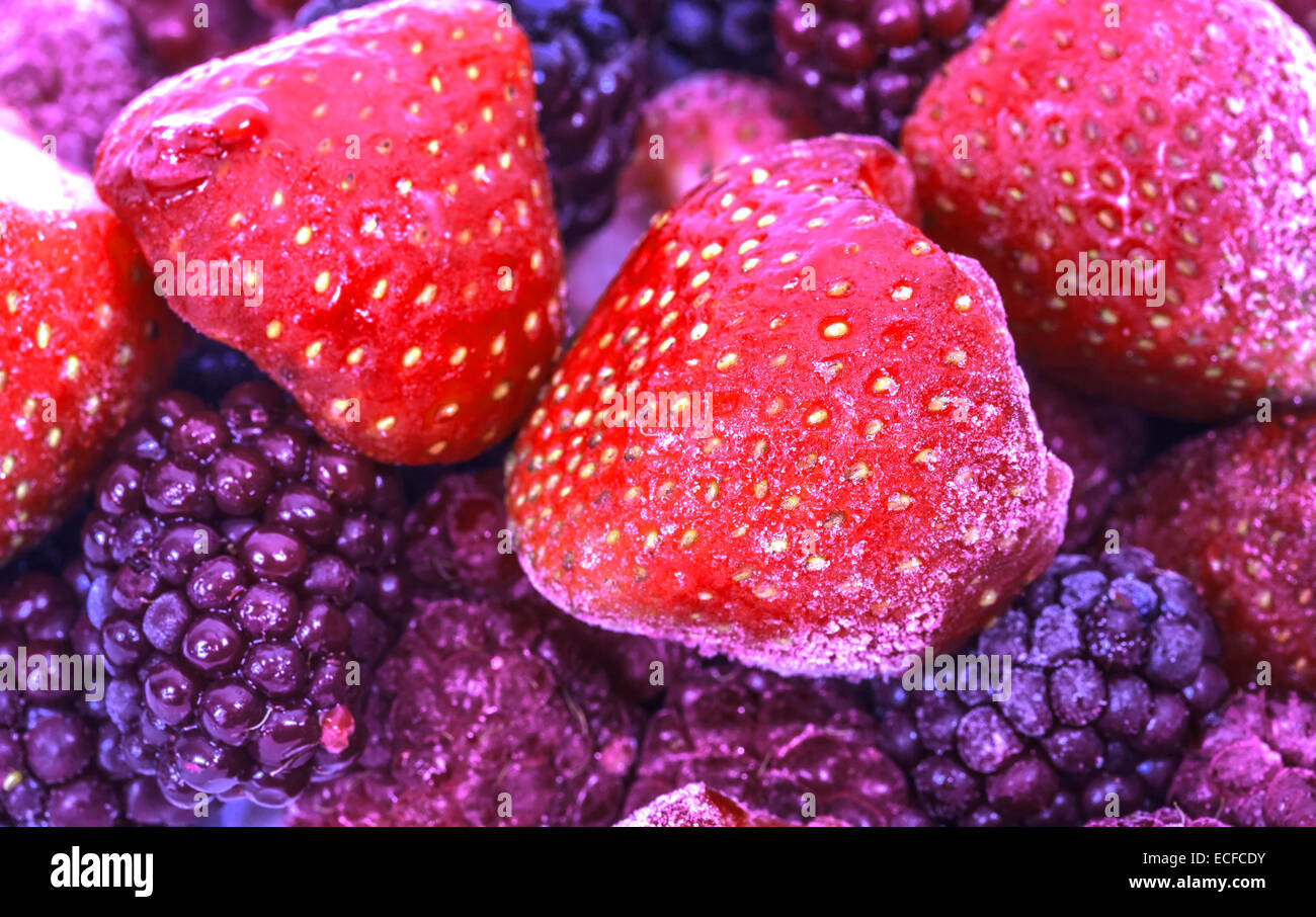 Full frame macro image strawberries hi-res stock photography and images ...