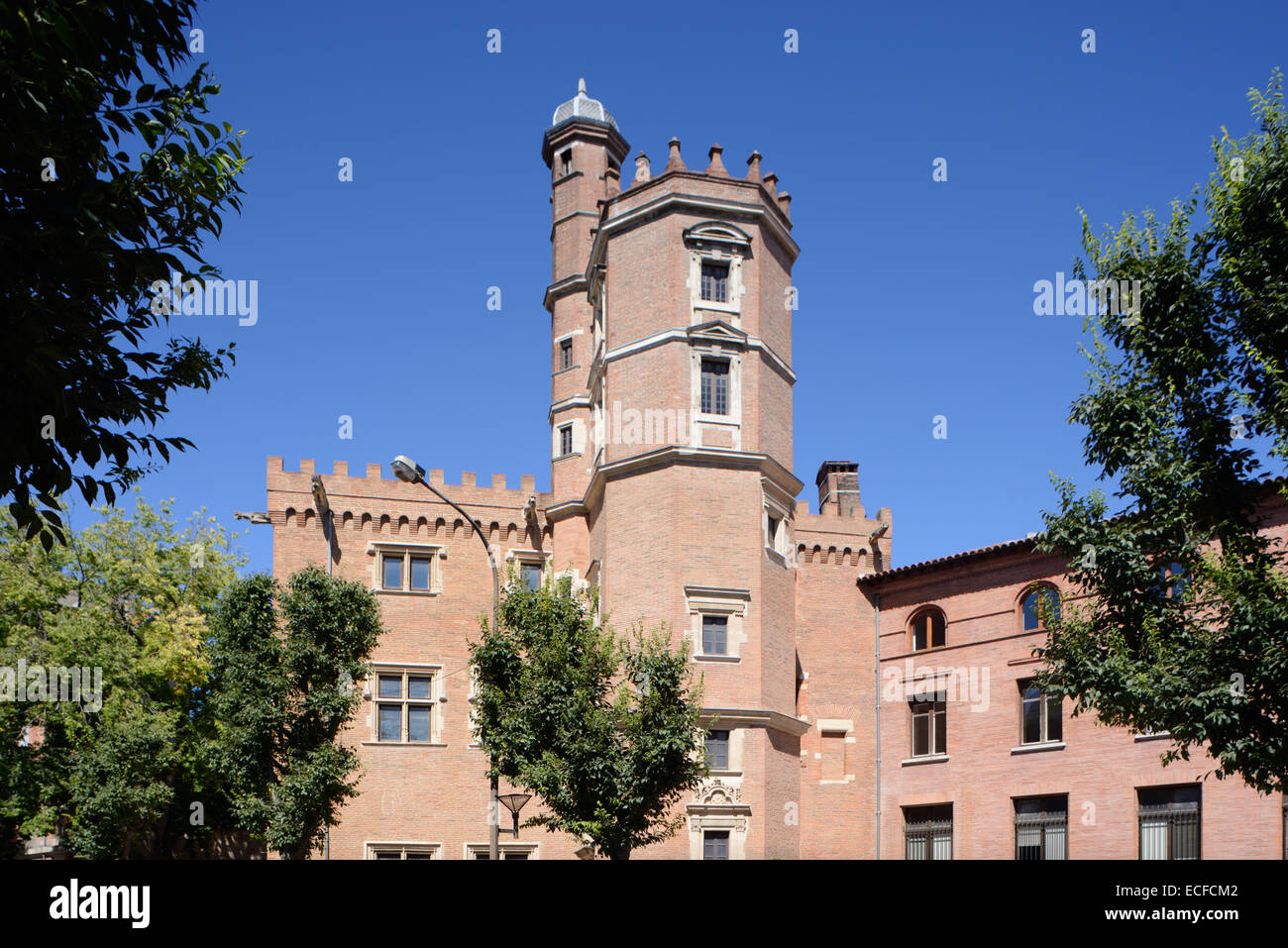 Dahus House (1474-83) & Tour Tournoer or Tower a Medieval Town House or Mansion Toulouse Haute-Garonne France Stock Photo