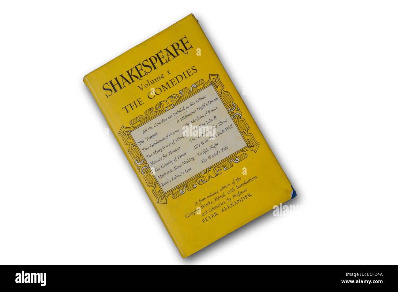 Shakespeare The Comedies book Stock Photo