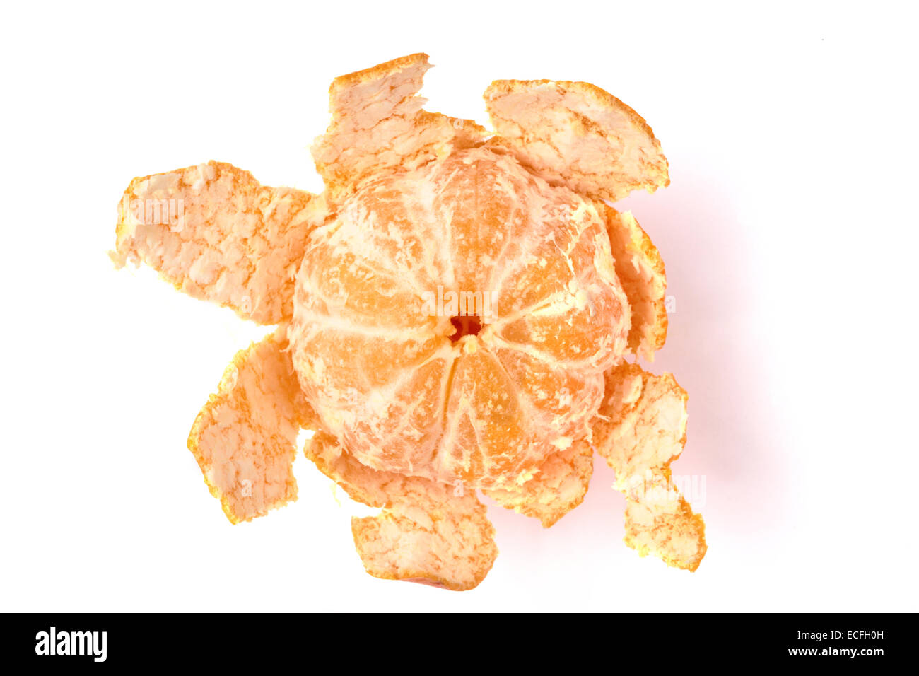 Peeled Clementine orange Stock Photo