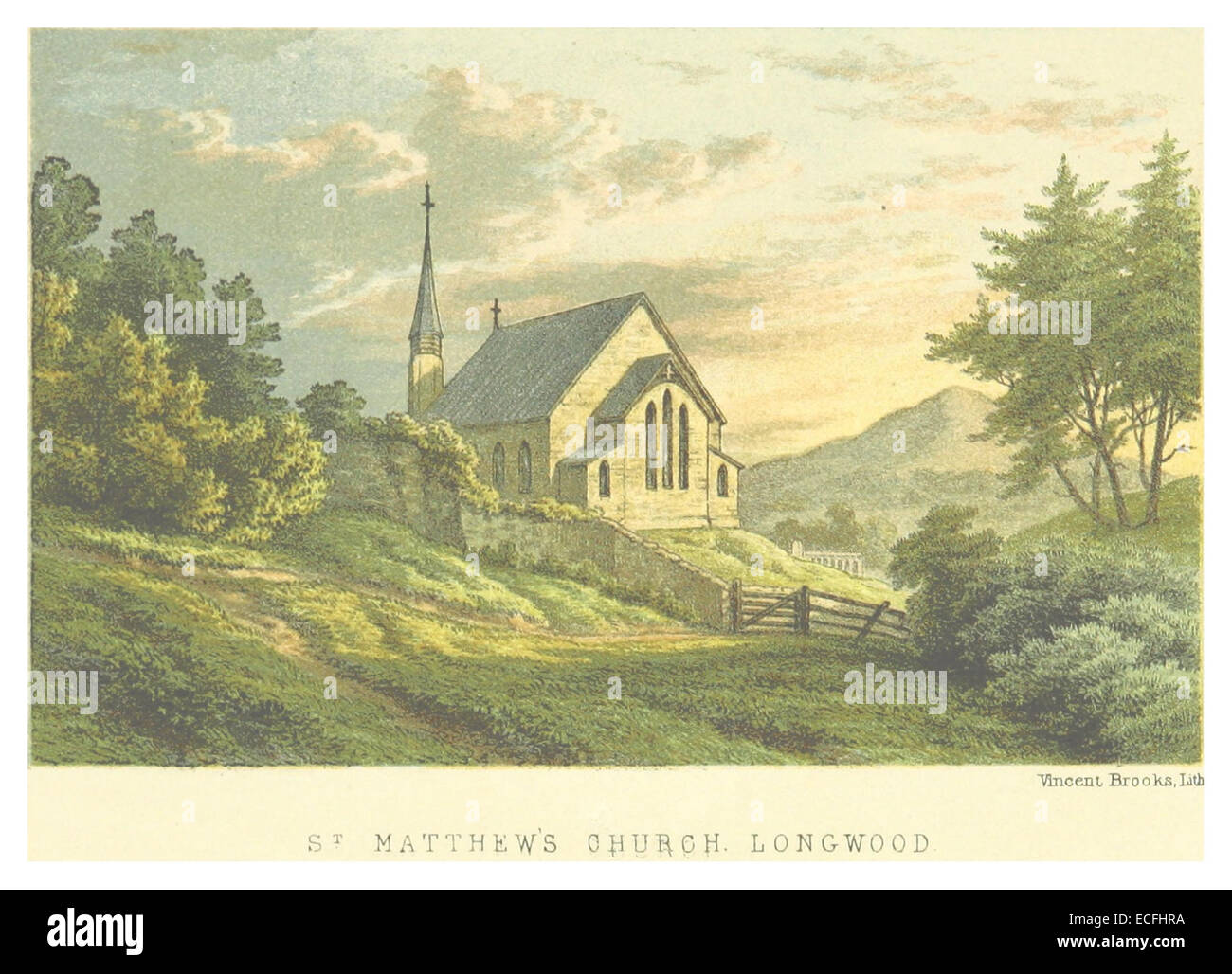 MELLISS(1875) p063 - ST. MATTHEW'S CHURCH Stock Photo