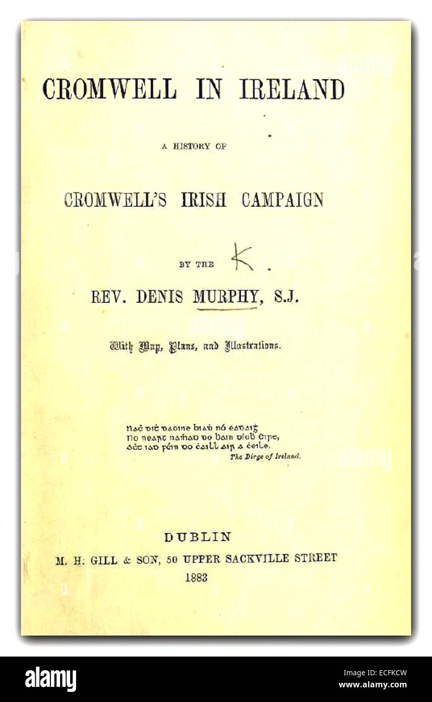 MURPHY(1883) Cromwell in Ireland Stock Photo