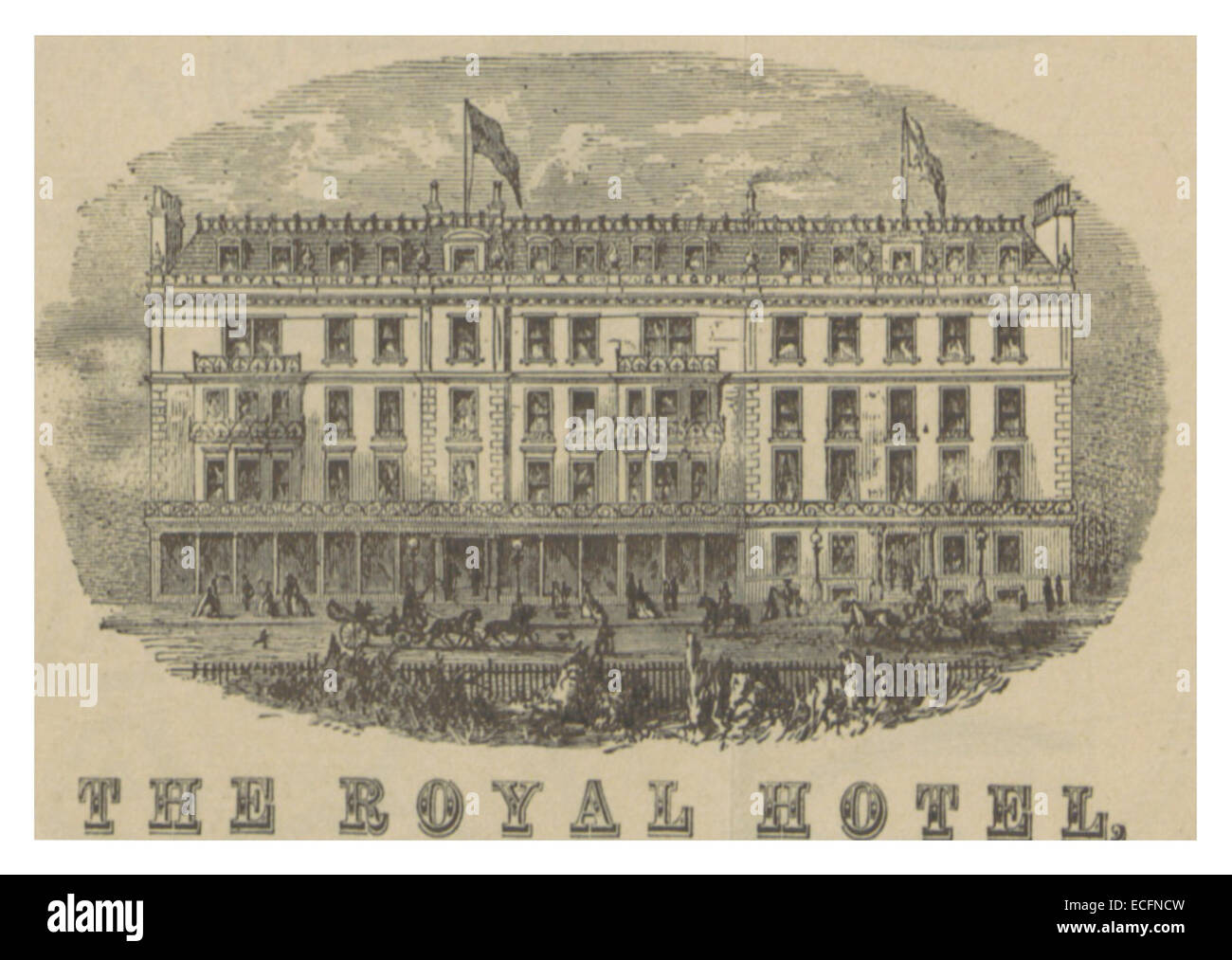 PATERSON(1875) p009 THE ROYAL HOTEL Stock Photo
