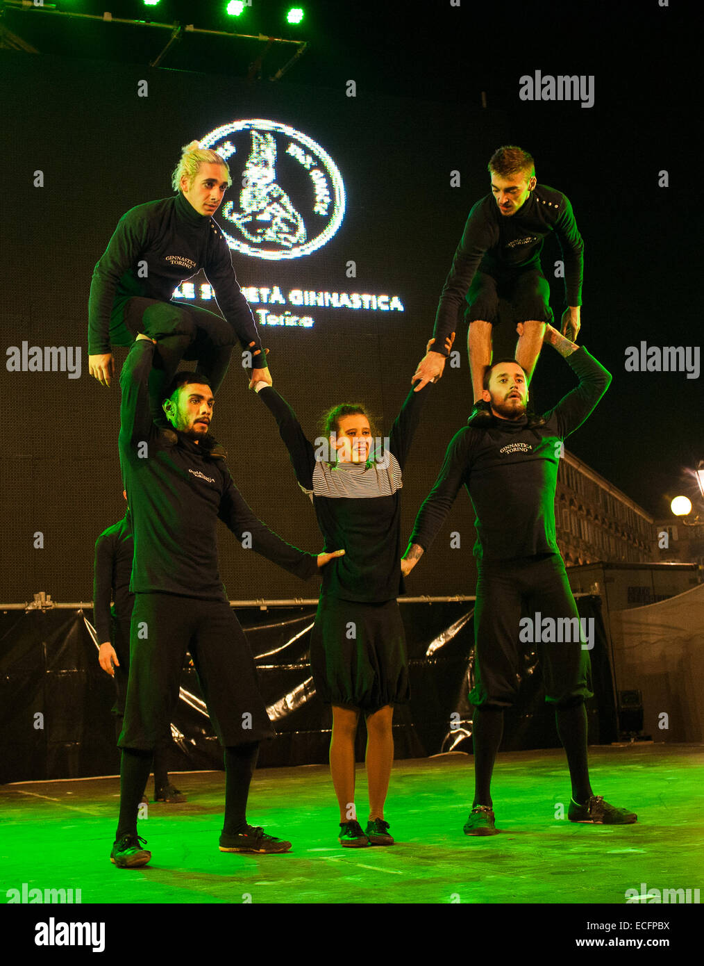 Turin, Italy. 13th Dec, 2014. Acrobazie del Circo Flic Credit:  Realy Easy Star/Alamy Live News Stock Photo