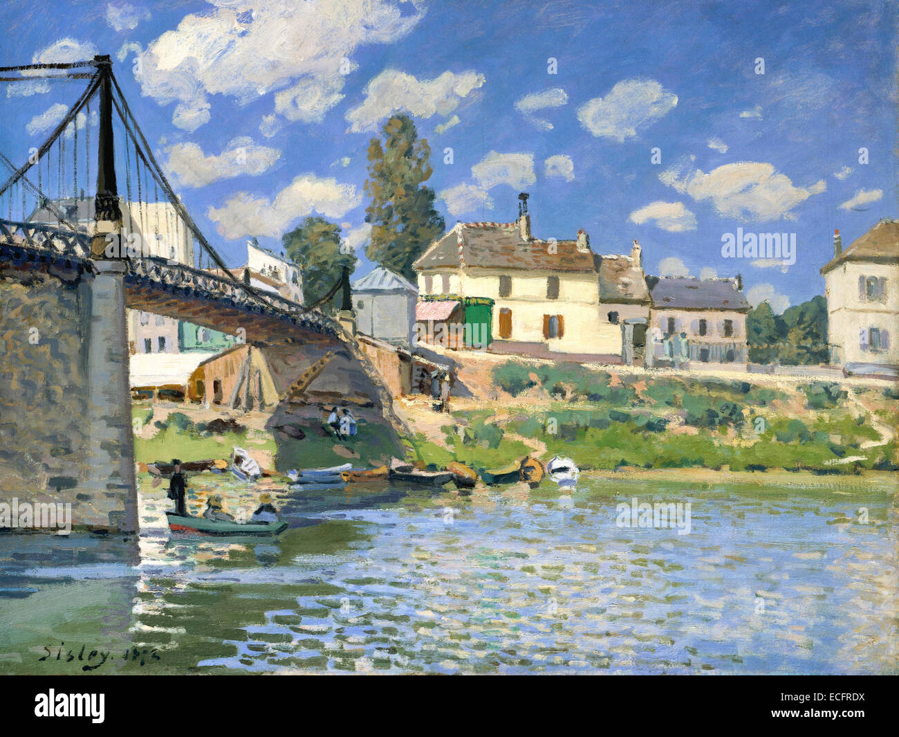 ALFRED SISLEY ART PRINT, MORET-SUR-LOING, SOLEIL DU MATIN