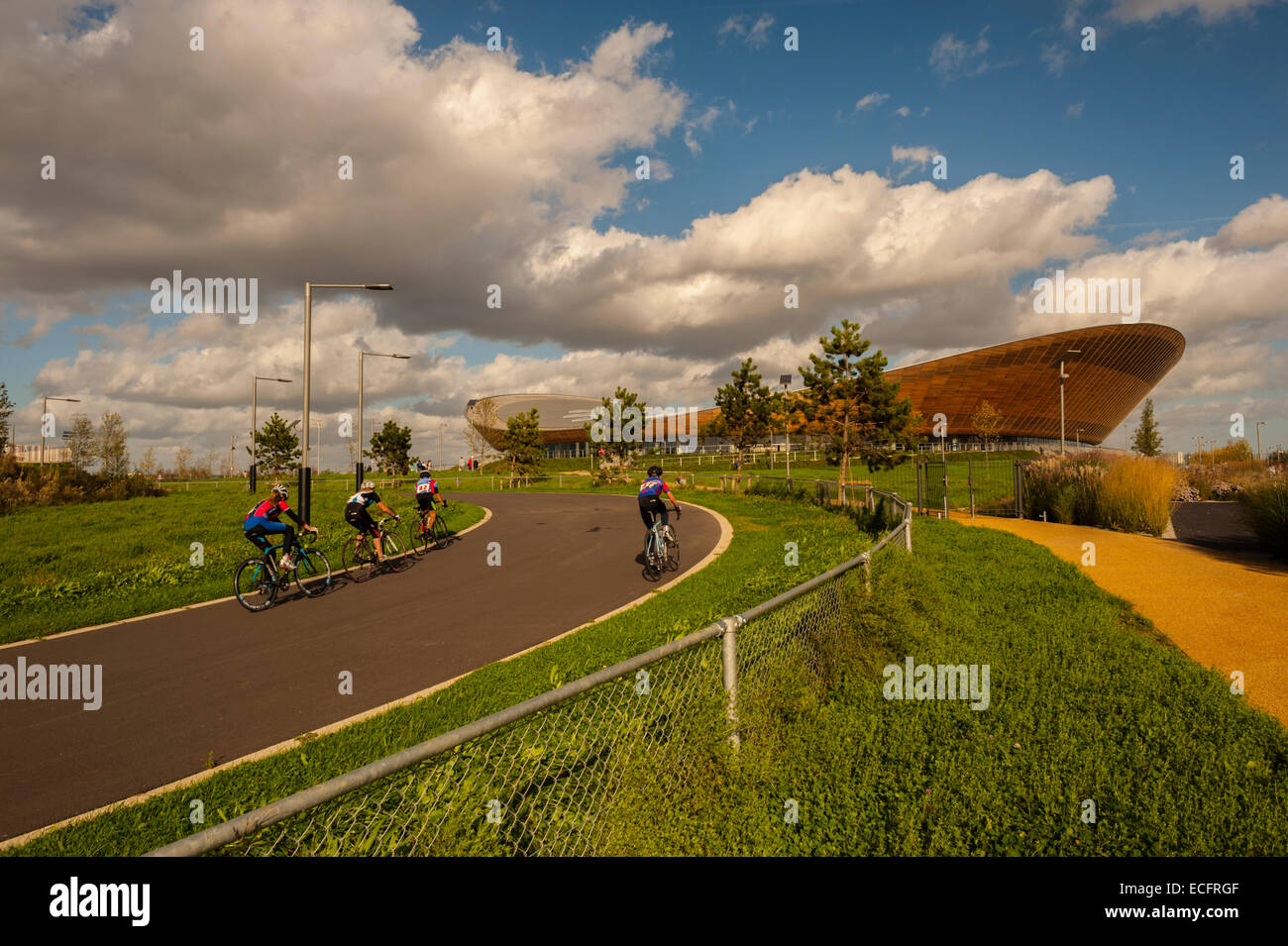 The London Velo Park at The Queen Elizabeth Olympic Park. Stock Photo