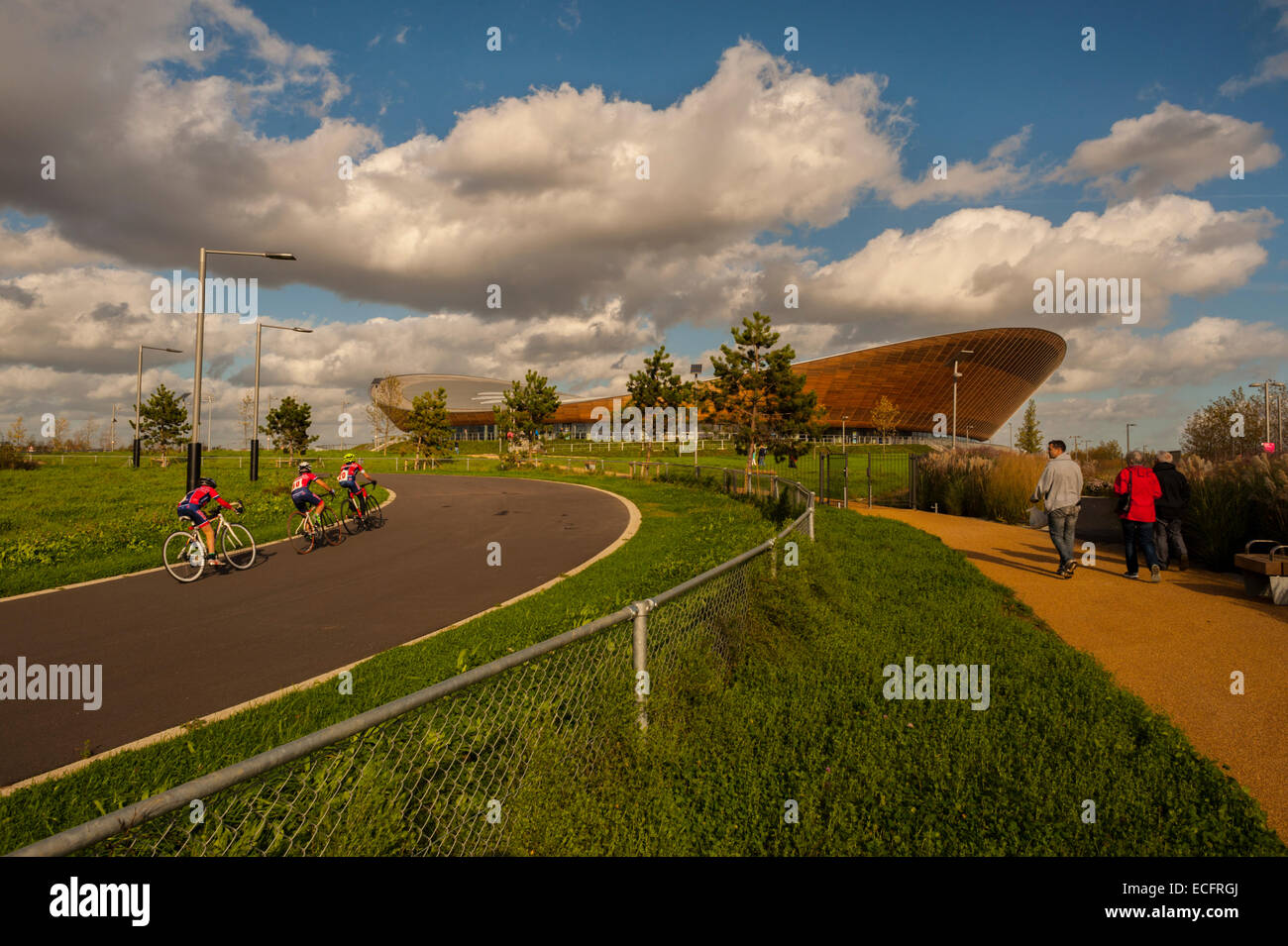 The London Velo Park at The Queen Elizabeth Olympic Park. Stock Photo