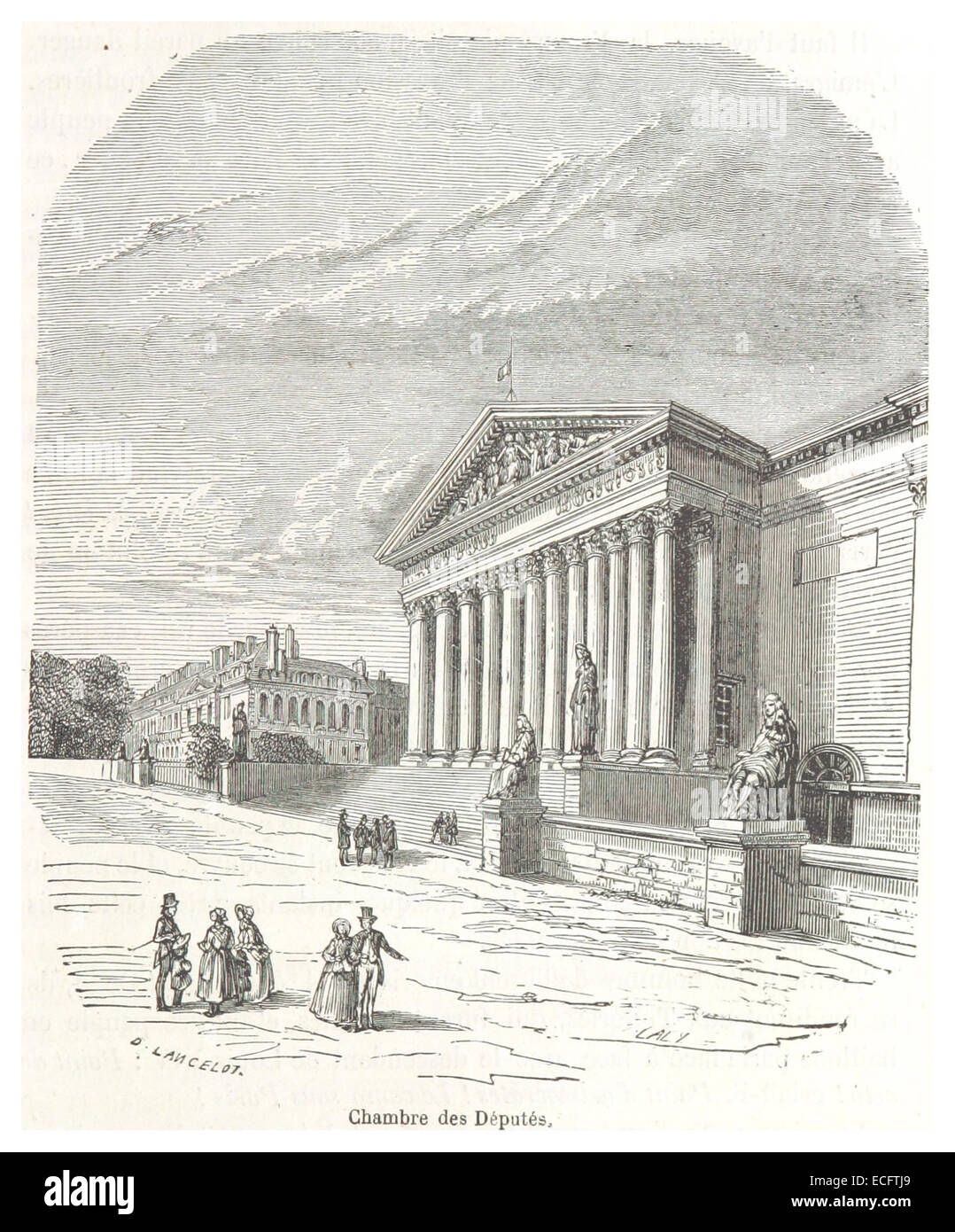 ROUQUETTE(1871) p029 Chambres des Deputes Stock Photo
