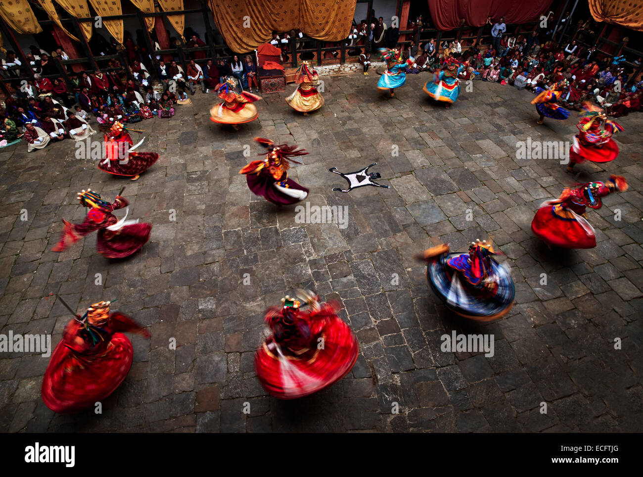 Bhutan festival Stock Photo