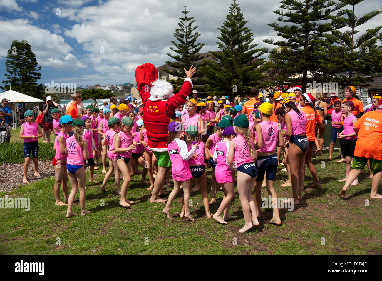 Bondi Beach, Australia. 14th Dec, 2014. Christmas on Bondi Beach Credit:  John Simmons/Alamy Live News Stock Photo