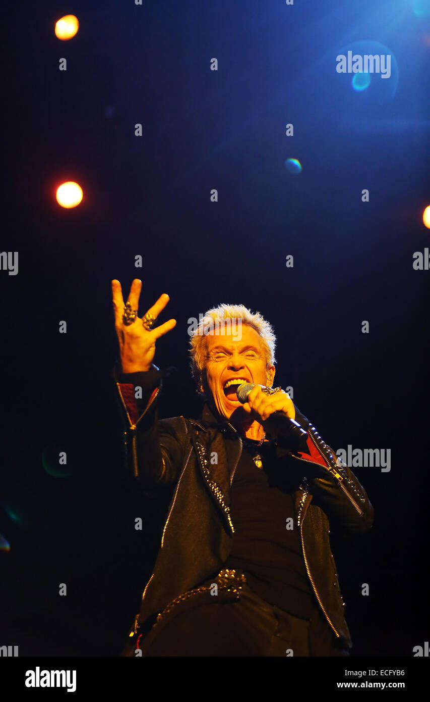Billy Idol performing live on stage at Postepay Rock Featuring Billy