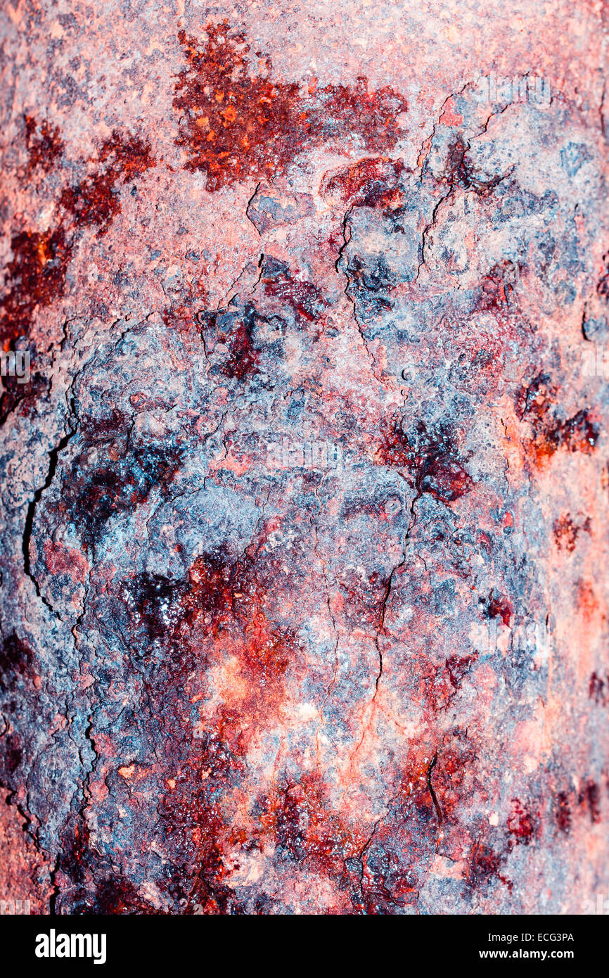 Stained rusty metal texture shot close-up Stock Photo - Alamy
