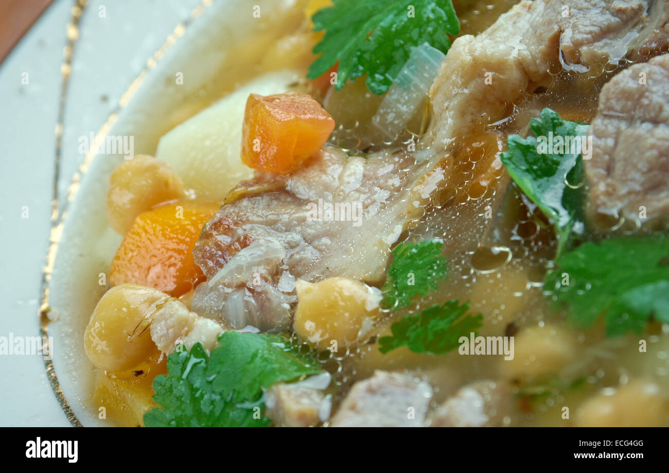 Chairo -  traditional dish of the Aymara people, consumed mainly in Bolivia and other countries in the Andes Stock Photo