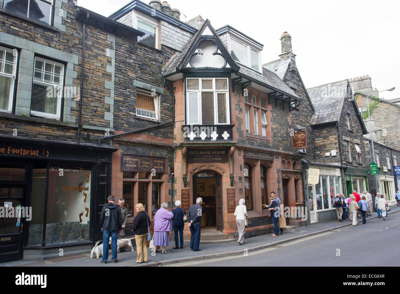 Old Bank House Huttons Of Windermere  Ambleside Lake District National Park Cumbria Stock Photo