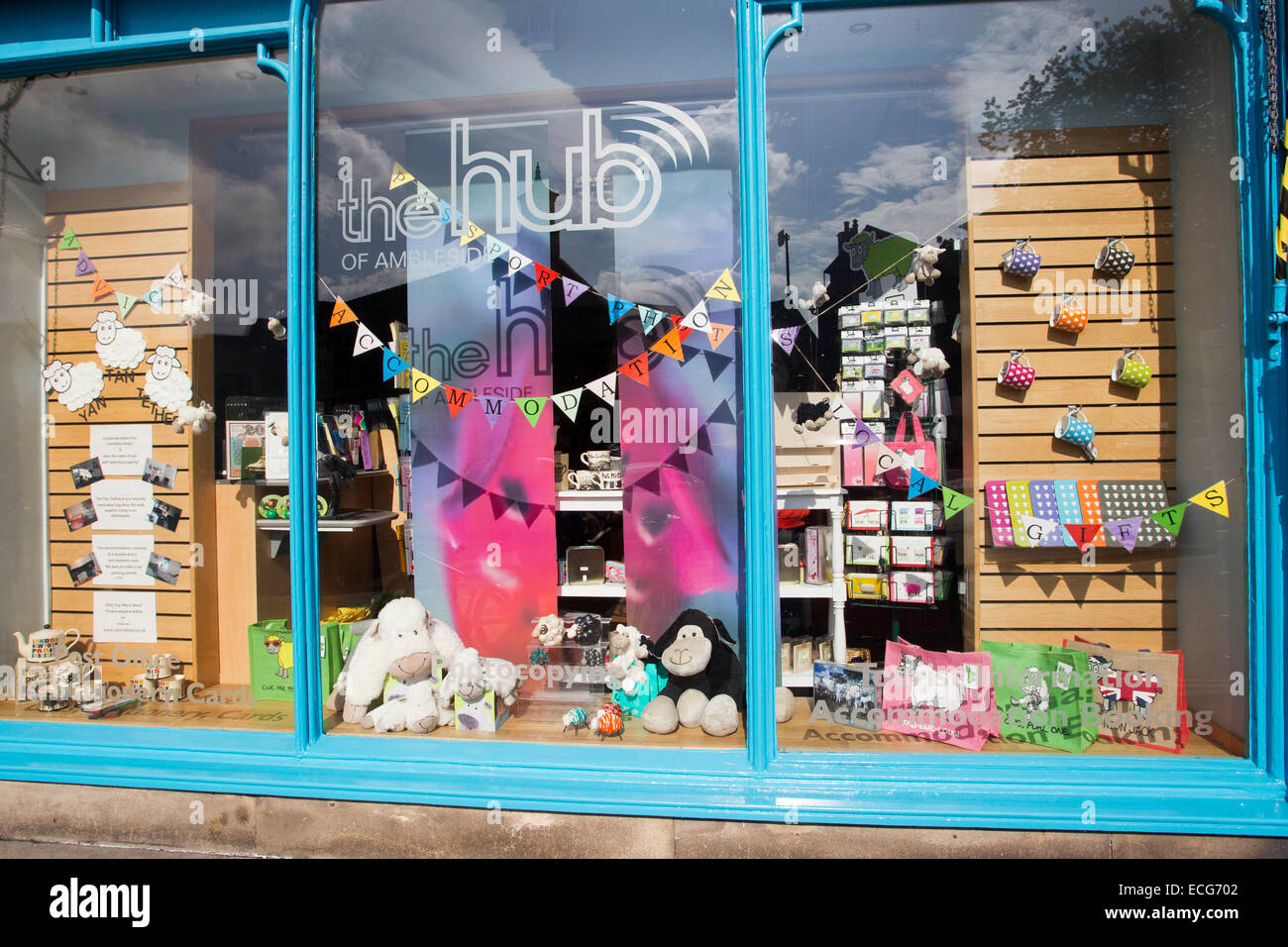 The Hub Gift Shop And Ambleside Tourist Info Centre Market Cross Lake District National Park Cumbria England Great Britain Stock Photo Alamy