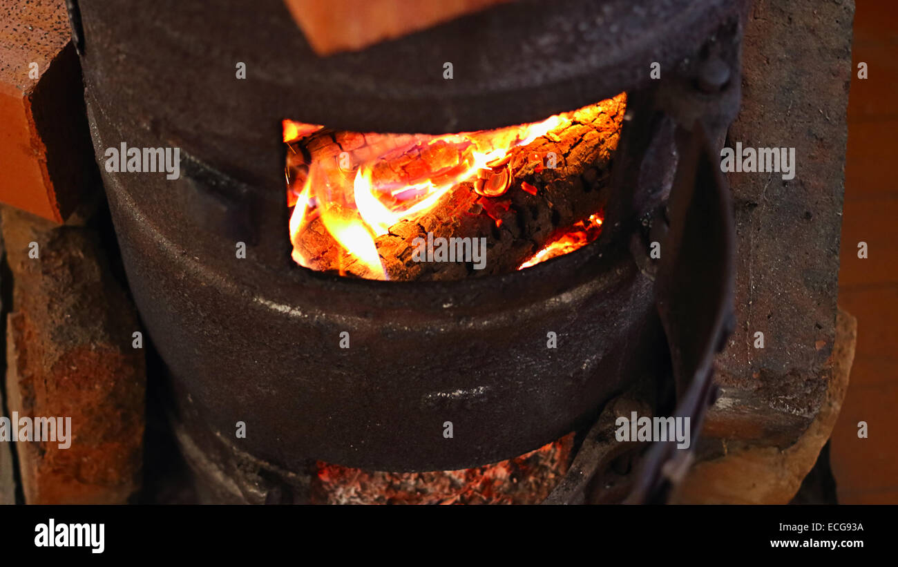 Small stove Stock Photo