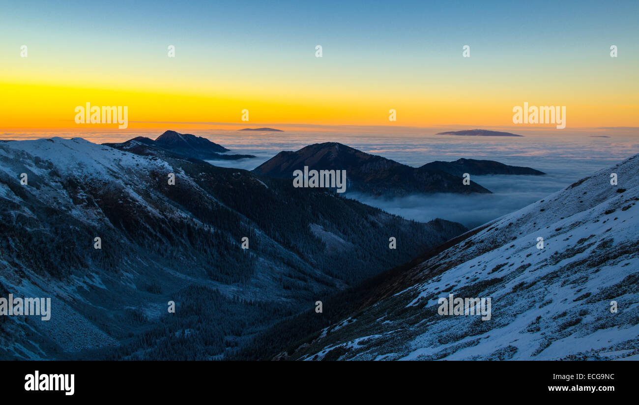Mountains above Clouds - Tatra Mountains - Poland Stock Photo - Alamy