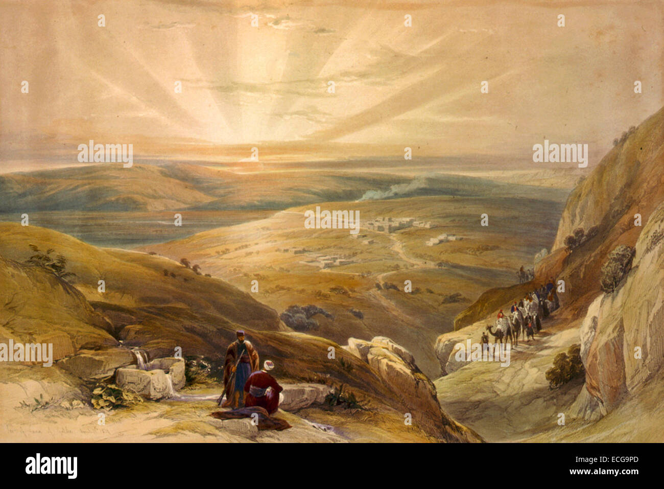 Site of Cana at Galilee, 1839 Stock Photo