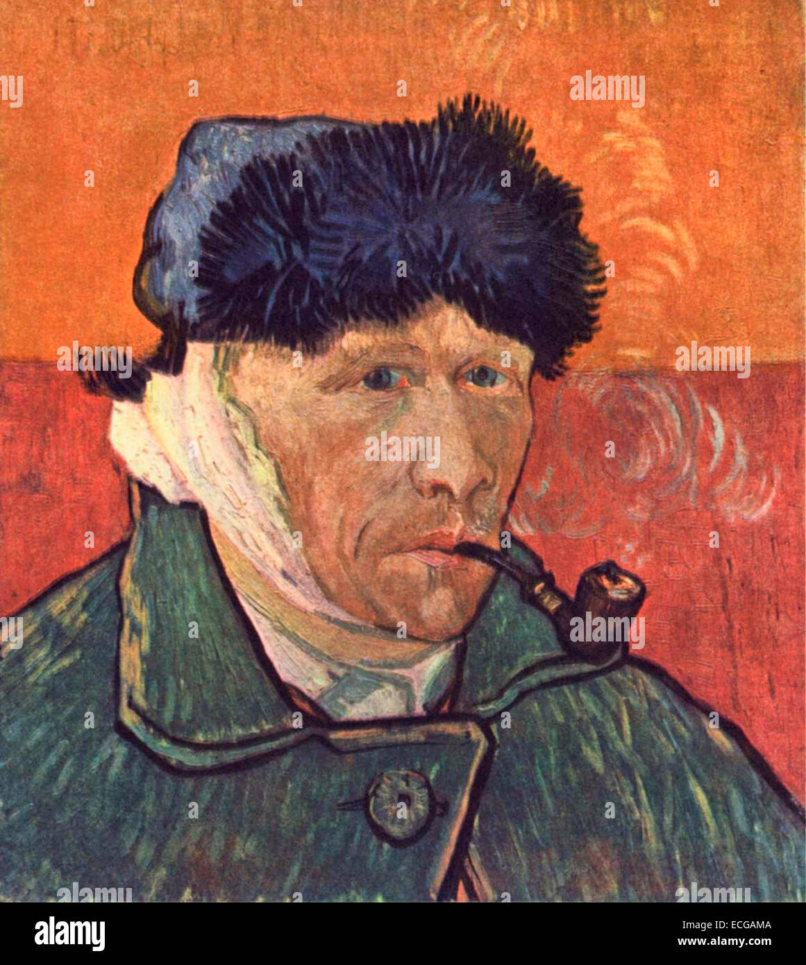 Self-portrait, 1889, Vincent Van Gogh Stock Photo