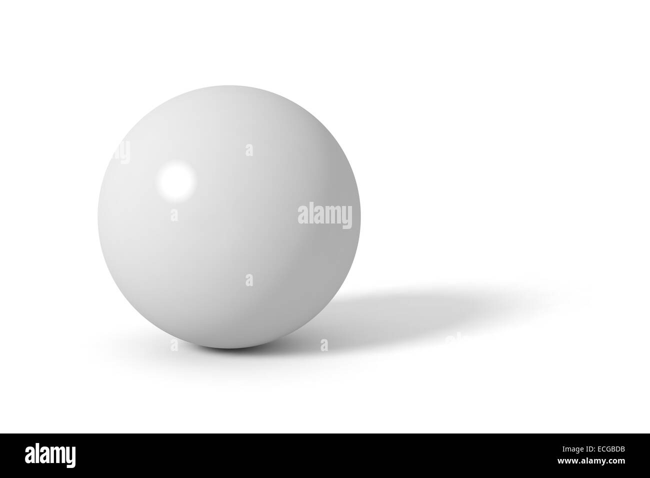 Grey glossy sphere Stock Photo