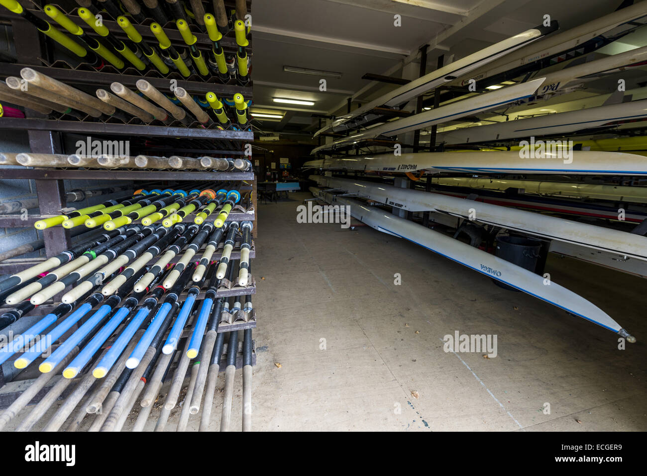 Oxford University is famous for rowing. Inside Wadham 