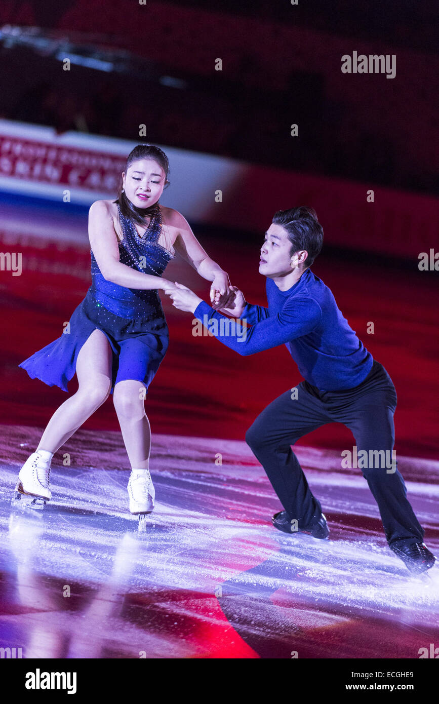 Barcelona, Catalonia, Spain. 14th Dec, 2014. MAIA SHIBUTANI/ALEX SHIBUTANI (USA) perform in the non-competitive Exhibition Gala closing the ISU Grand Prix of Figure Skating Final 2014 in Barcelona © Matthias Oesterle/ZUMA Wire/ZUMAPRESS.com/Alamy Live News Stock Photo