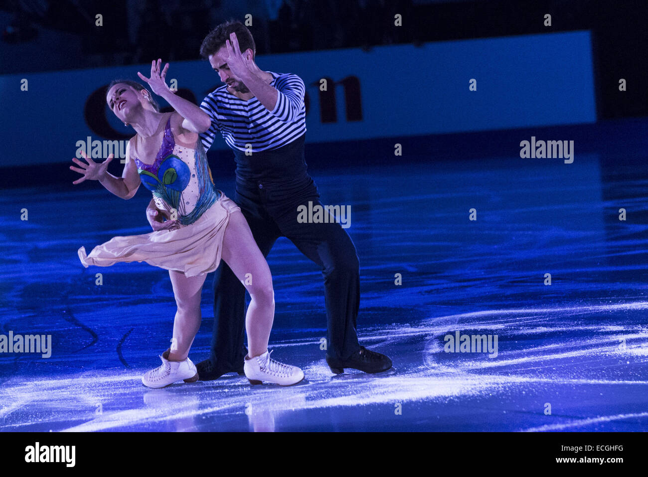 Barcelona, Catalonia, Spain. 14th Dec, 2014. SARA HURTADO and ADRIA DIAZ (ESP) perform in the non-competitive Exhibition Gala closing the ISU Grand Prix of Figure Skating Final 2014 in Barcelona © Matthias Oesterle/ZUMA Wire/ZUMAPRESS.com/Alamy Live News Stock Photo